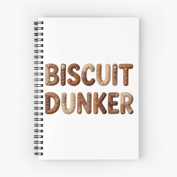 Item preview, BISCUIT DUNKER - IN FAUX LETTERING designed and sold by AlexOBrienArt.