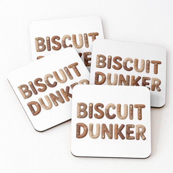 Item preview, BISCUIT DUNKER - IN FAUX LETTERING designed and sold by AlexOBrienArt.