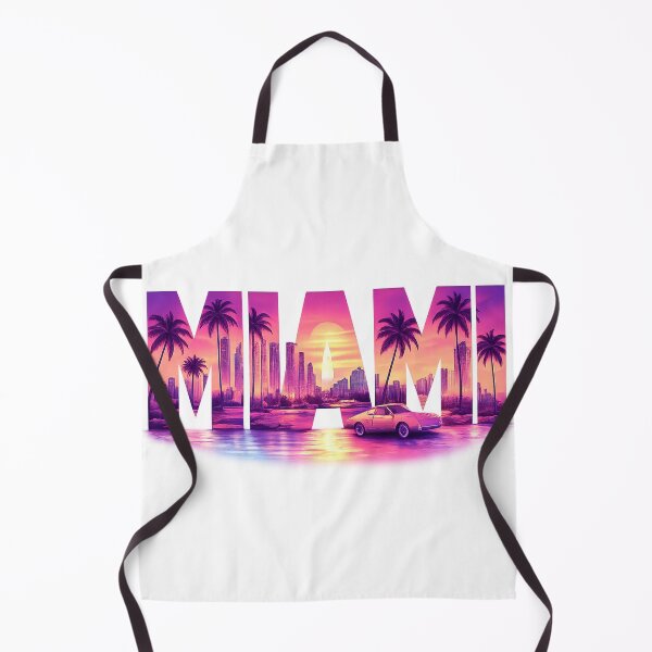 Item preview, Miami Sunset Retro Typography City Design designed and sold by MIArt Studio.