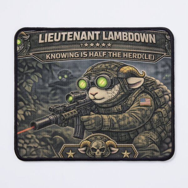Item preview, Lieutenant Lambdown – Sheep-I Joe Stealth Sniper Parody designed and sold by Thpoar.