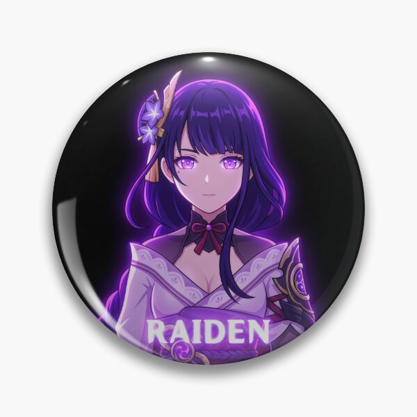 Item preview, Neon Plane of Euthymia Raiden Shogun - Fan Art Portrait designed and sold by EWCY store.