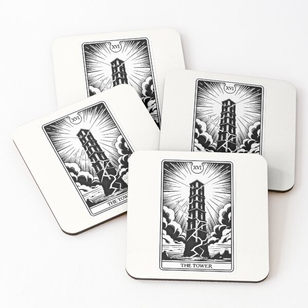Item preview, The Tower  tarot card designed and sold by Roberta Calabrese.