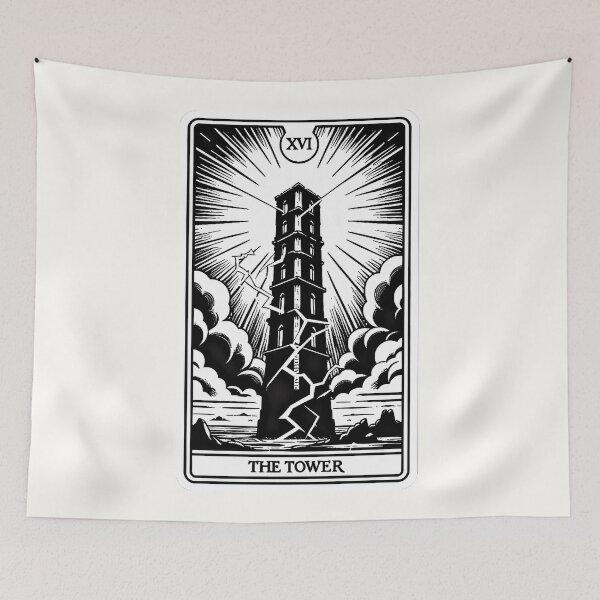 Item preview, The Tower  tarot card designed and sold by Roberta Calabrese.