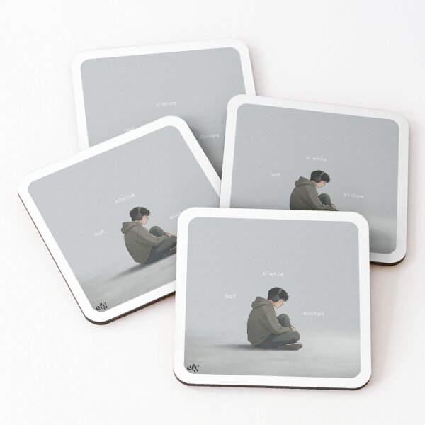Item preview, Boy in Silence - Moody Lo-Fi Aesthetic Illustration designed and sold by  ELG-Design.