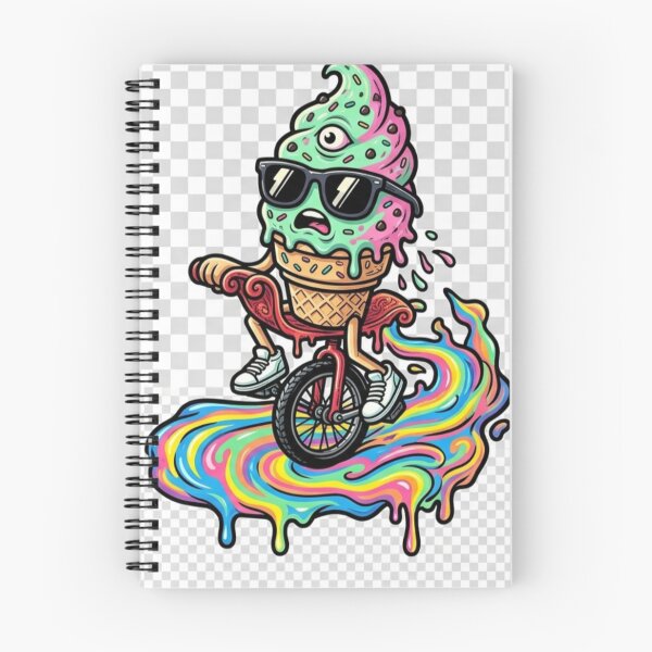 Item preview, The Mutant Ice Cream in the Psychedelic Unicycle designed and sold by krogees.