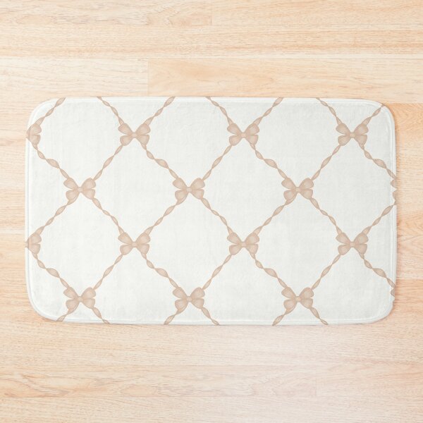 Item preview, Cream Bow Lattice Pattern designed and sold by MoonwillowArt.