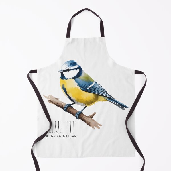 Item preview, Blue Tit Poetry of Nature – Cute Bird Illustration designed and sold by ArcticFoxStudio.