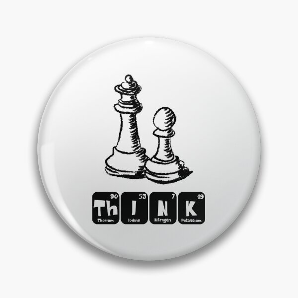 Item preview, Think Chess Player Funny Science Periodic Table Pun Strategy Geek Gift designed and sold by ScienceCorner.