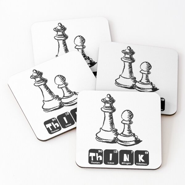 Item preview, Think Chess Player Funny Science Periodic Table Pun Strategy Geek Gift designed and sold by ScienceCorner.