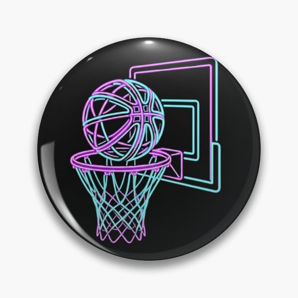 Item preview, 80s Retro Basketball Synthwave Aesthetic Hoops - Fictional 198X Club designed and sold by Aura.Prints.