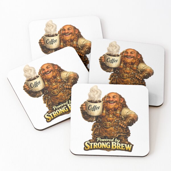Item preview, Fantasy Dwarf Coffee Lover Powered by Strong Brew designed and sold by AleksKos.