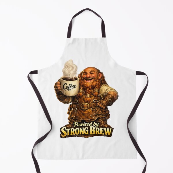 Item preview, Fantasy Dwarf Coffee Lover Powered by Strong Brew designed and sold by AleksKos.