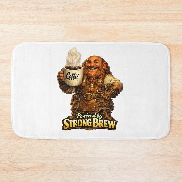Item preview, Fantasy Dwarf Coffee Lover Powered by Strong Brew designed and sold by AleksKos.