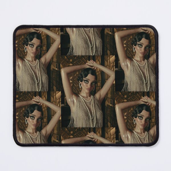 Item preview, Beautiful stylised portrait of a 20s flapper girl pinup girl posing designed and sold by Vintage Designs +.