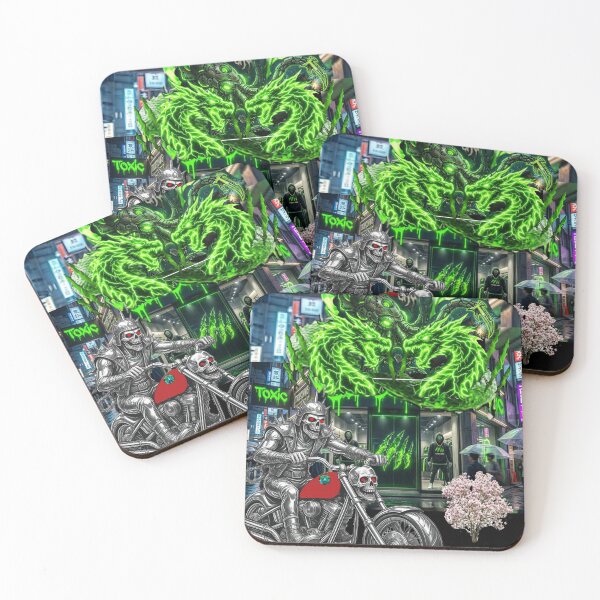 Item preview, Cyber Skeleton Biker - Tokyo Toxic Edition designed and sold by TOCOCLAWS.
