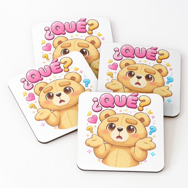 Item preview, Confused Teddy Bear - Sticker "WHAT?" Kawaii designed and sold by Skully-Studio.