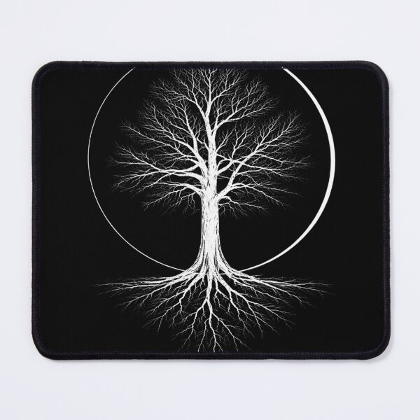 Item preview, Tree of Life Minimal Shirt Black White Spiritual Tree Roots Aesthetic T-Shirt designed and sold by MoosElkPL.