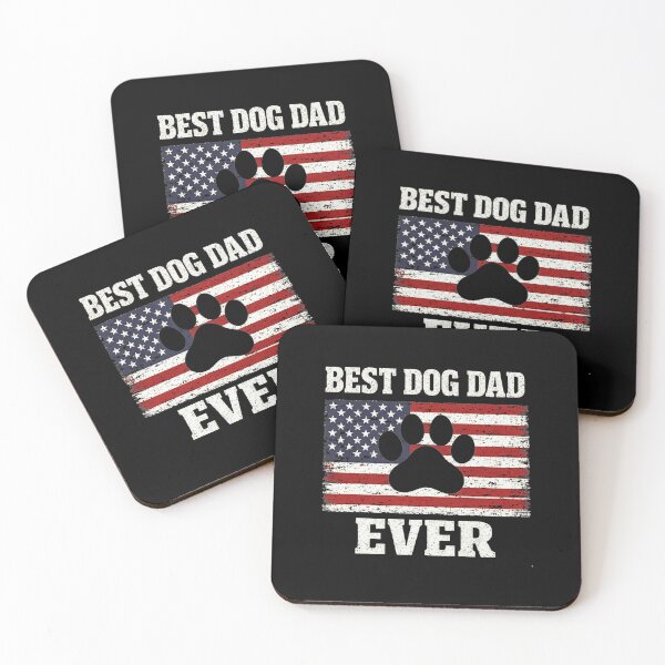 Artikelvorschau, Lustige Papa-Vatertagsgrüße, der beste Hunde-Papa aller Zeiten, Männer mit amerikanischer Flagge entworfen und verkauft von clothesy7.
