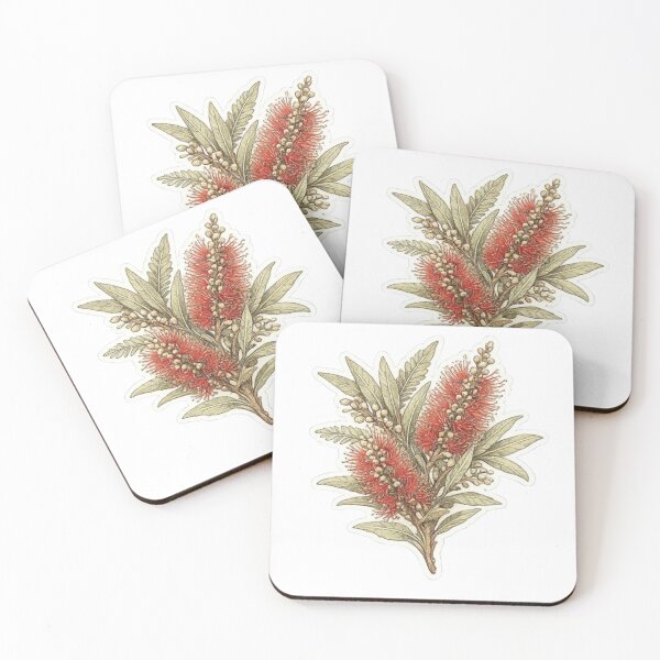 Item preview, Bottlebrush Flower Sticker designed and sold by Trigart-art.