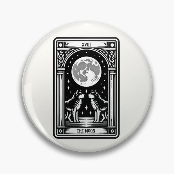 Item preview, The Moon tarot card designed and sold by Roberta Calabrese.