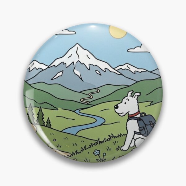 Item preview, The Peaceful Explorer: Adventurous White Terrier designed and sold by Paws And Pause.