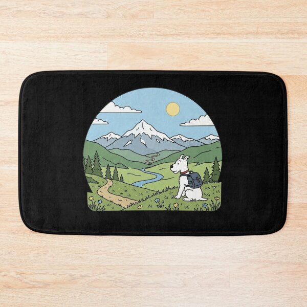 Item preview, The Peaceful Explorer: Adventurous White Terrier designed and sold by Paws And Pause.