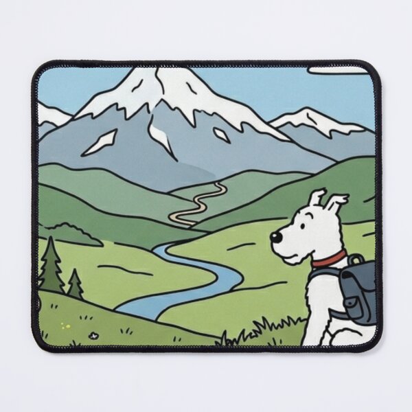 Item preview, The Peaceful Explorer: Adventurous White Terrier designed and sold by Paws And Pause.