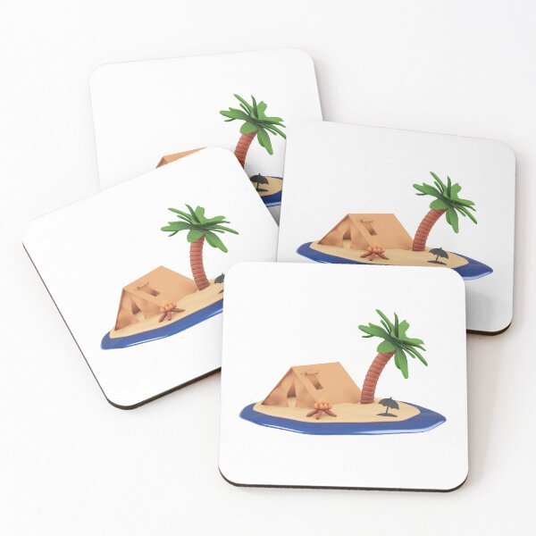 Item preview, Tropical Hut under Palm Trees and Blue Sky designed and sold by Ankitjain2504.