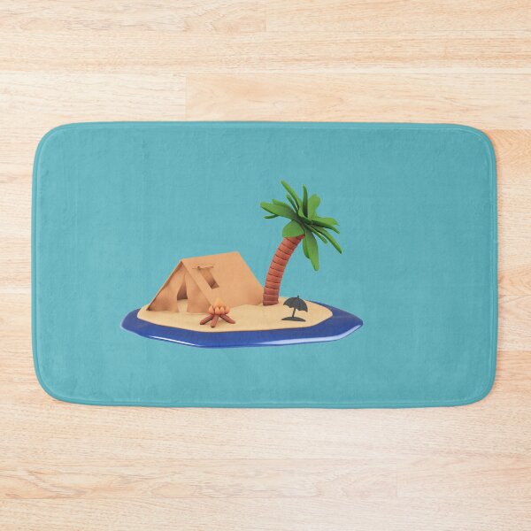 Item preview, Tropical Hut under Palm Trees and Blue Sky designed and sold by Ankitjain2504.