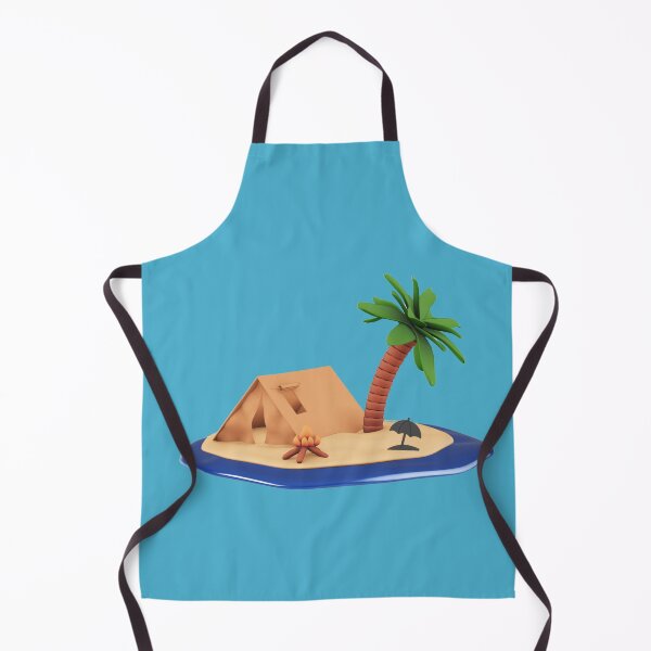Item preview, Tropical Hut under Palm Trees and Blue Sky designed and sold by Ankitjain2504.