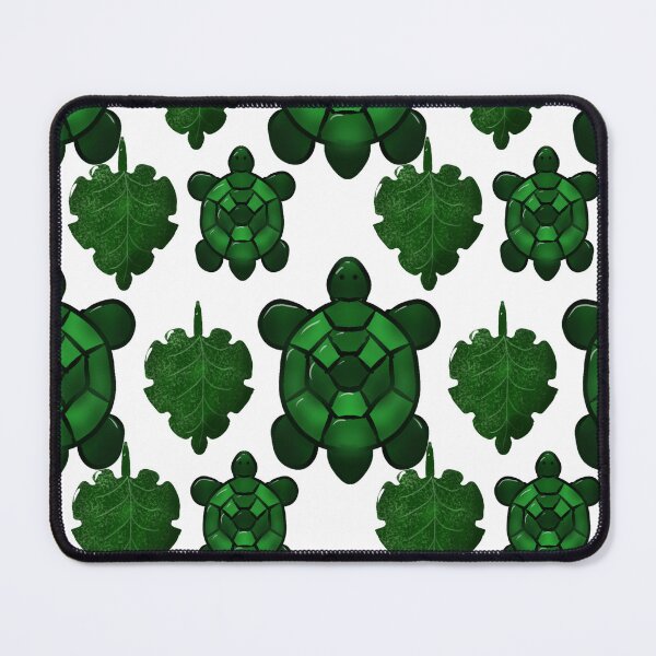 Item preview, Turtle Leaves Pattern Aesthetic Seamless Green Tortoise Tropical Nature DesignDesign with FlowersSeamless Ocean Animal Design designed and sold by HopeAndHustle.