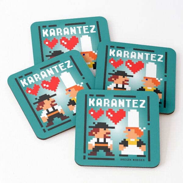 Item preview, Lovers of Brittany (Love in 8-bit) designed and sold by Breizh-Korser.