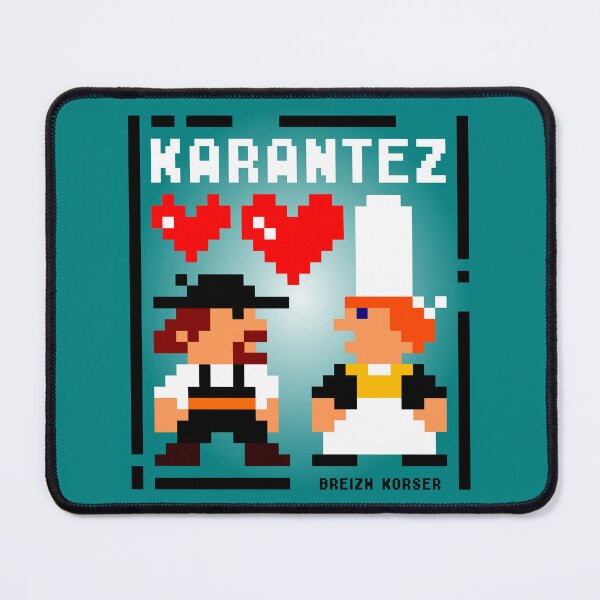 Item preview, Lovers of Brittany (Love in 8-bit) designed and sold by Breizh-Korser.