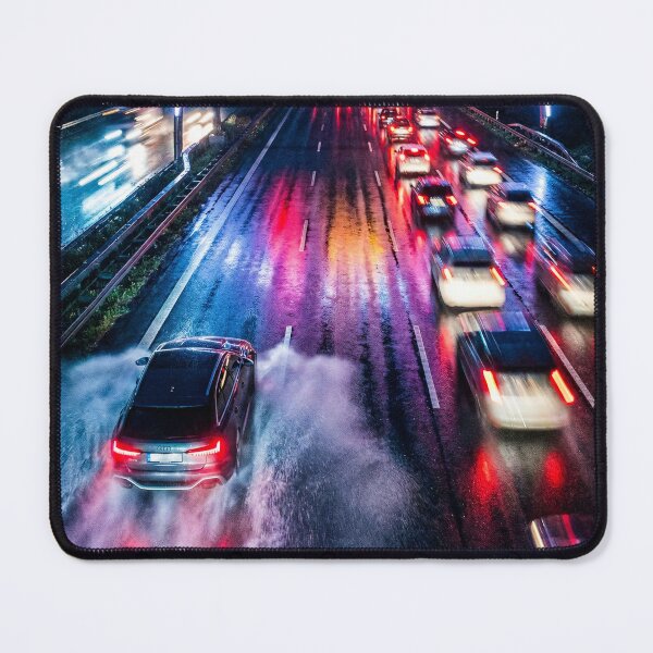 Item preview, High speed performance car on wet highway night designed and sold by RevUpDesign.