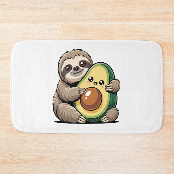 Item preview, Sloth Hugging a Cute Avocado designed and sold by jkrphoto.