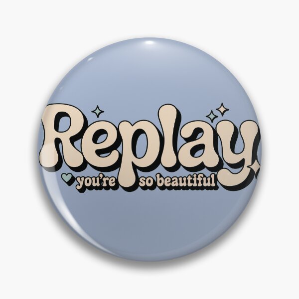 Item preview, Replay You’re So Beautiful Retro Bubble Typography designed and sold by Meivelle.