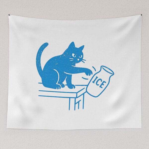 Item preview, Abolish ICE Funny Cat Political designed and sold by ThamirArtistry.