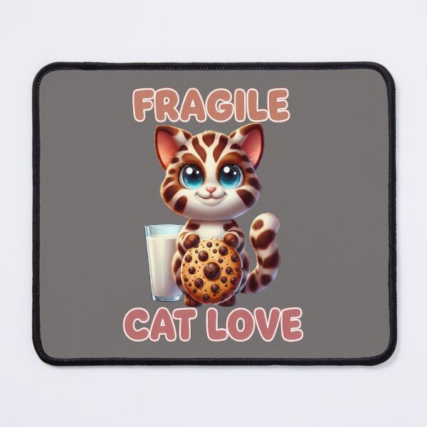 Item preview, Adorable Cereal Cookie Cat with Milk designed and sold by Art-Arcade6.