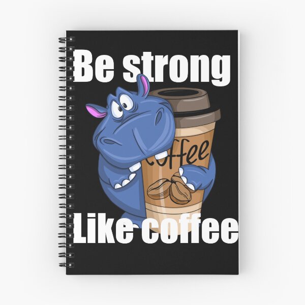 Item preview, Be strong hippo coffee white designed and sold by Maryart8.