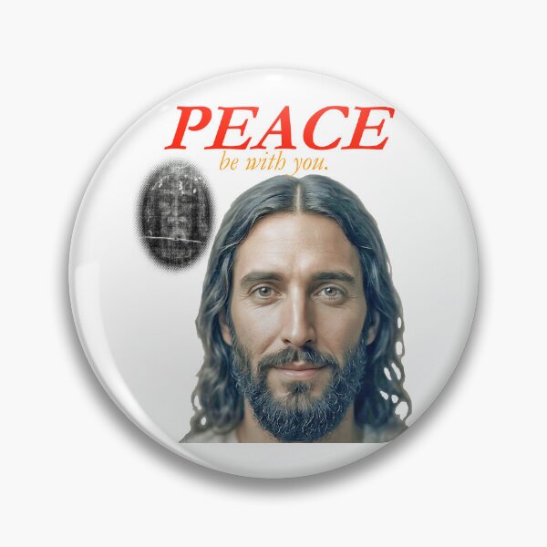 Item preview, Peace Be With You Jesus Shroud of Turin designed and sold by FiscalFashions.