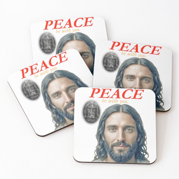 Item preview, Peace Be With You Jesus Shroud of Turin designed and sold by FiscalFashions.