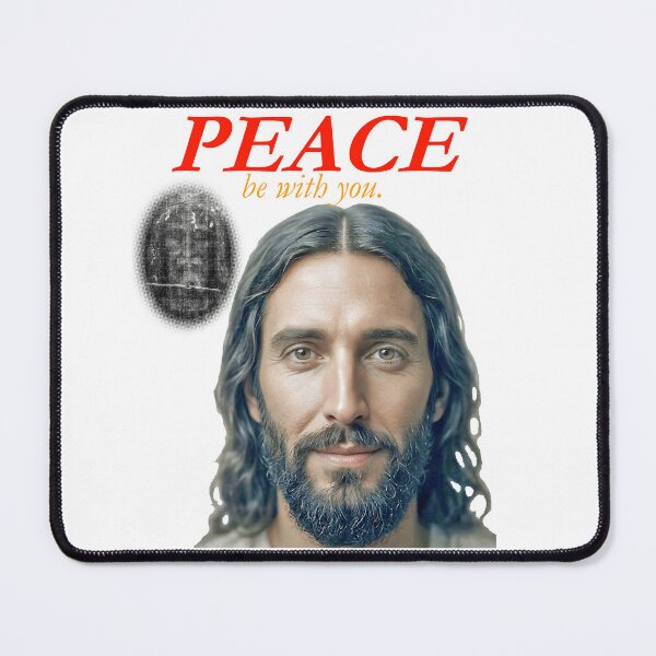 Item preview, Peace Be With You Jesus Shroud of Turin designed and sold by FiscalFashions.