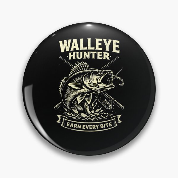 Item preview, Walleye Hunter Shirt – Earn Every Bite Tee, Walleye Fishing Design, Angler Graphic Shirt, Fisherman Gift designed and sold by WildWonderfulWear.