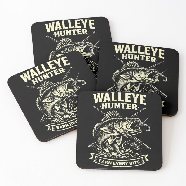 Item preview, Walleye Hunter Shirt – Earn Every Bite Tee, Walleye Fishing Design, Angler Graphic Shirt, Fisherman Gift designed and sold by WildWonderfulWear.