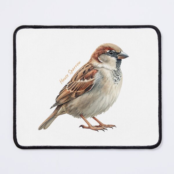 Item preview, House Sparrow bird, Garden Bird designed and sold by iclipart.