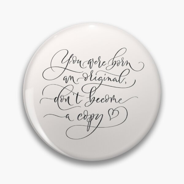 Item preview, Be Unique. Be an original. Don't be a copy designed and sold by Sandra Brezina.