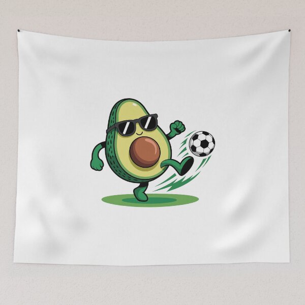 Item preview, Avocado Playing Soccer designed and sold by jkrphoto.