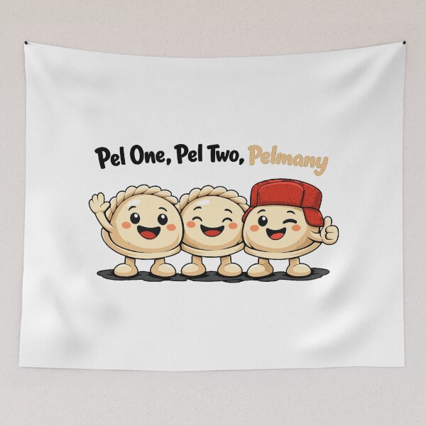 Item preview, Pel One, Pel Two, Pelmany – Funny Pelmeni Friends designed and sold by Pineapple-Tree.