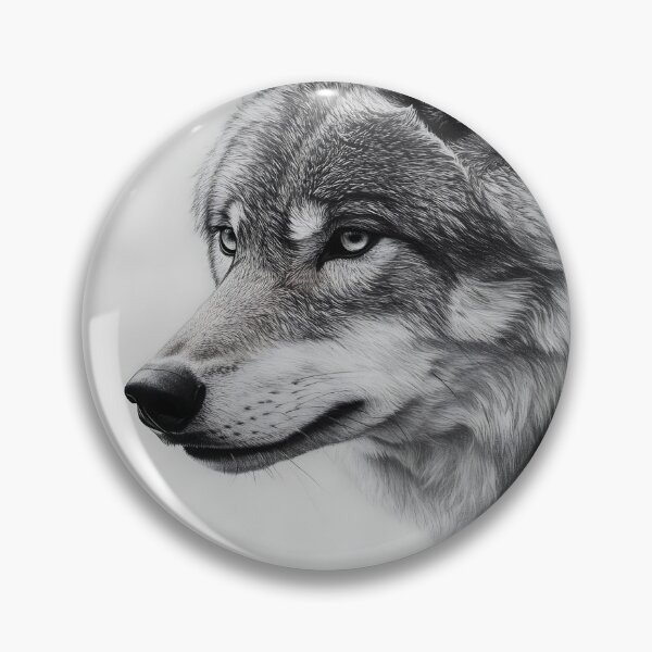 Item preview, Realistic Wolf pencil drawing  designed and sold by Pencil-Art.