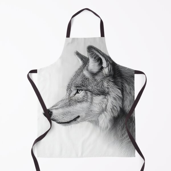 Item preview, Realistic Wolf pencil drawing  designed and sold by Pencil-Art.